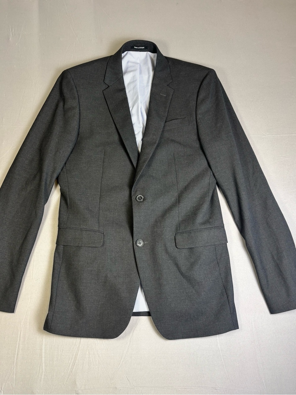 Egara 38 Long Blazer Grey Slim Fit Like New Made in Ethiopia